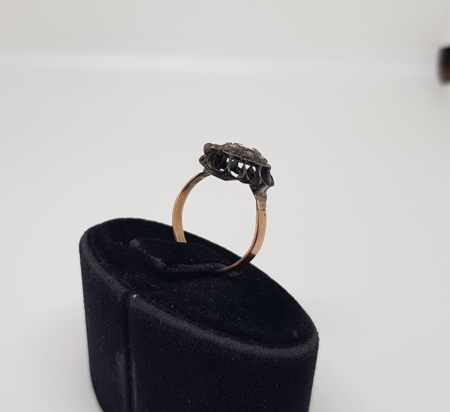 OSMANLI DÖNEMİ DAMLA MODEL ELMAS TAŞLI YÜZÜK