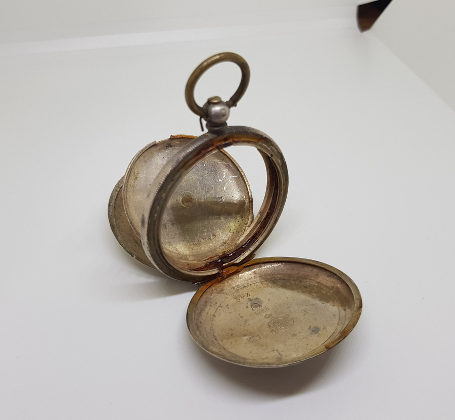 OSMANLI DÖNEMİ GÜMÜŞ CEP SAATİ KASASI