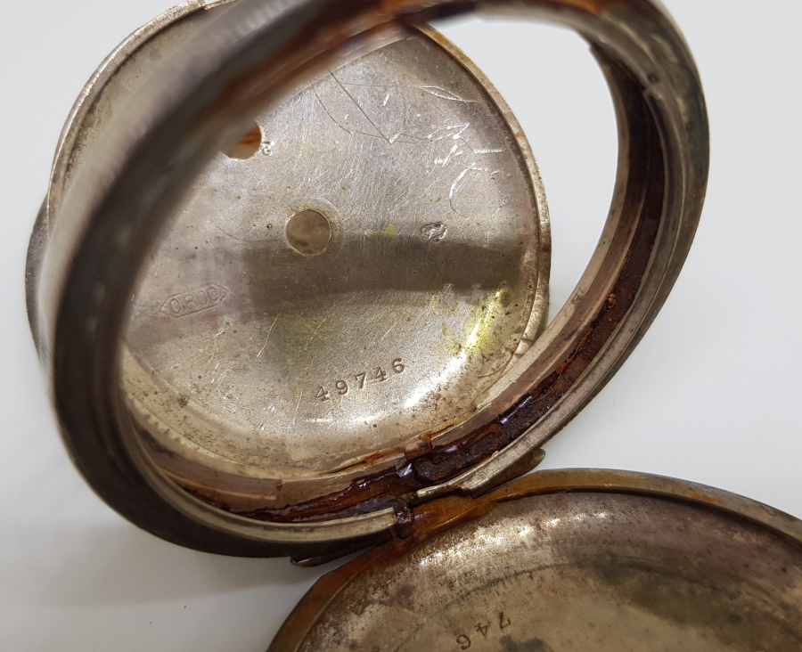 OSMANLI DÖNEMİ GÜMÜŞ CEP SAATİ KASASI