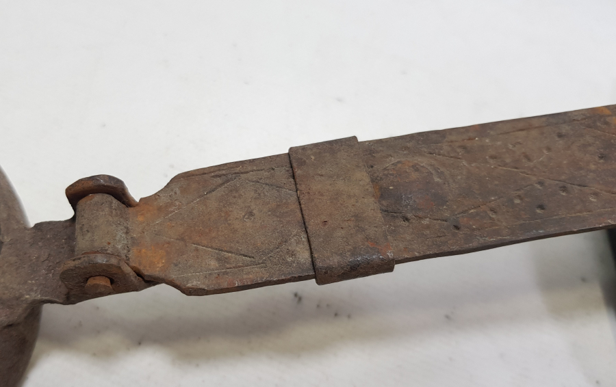 OSMANLI DÖNEMİ SAPI İŞLEMELİ KAHVE KAVURMA TAVASI