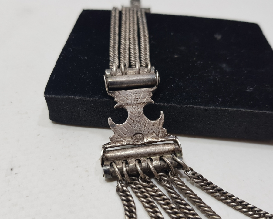 OSMANLI DÖNEMİ TUĞRALI NADİR BOYDA PRİOR CEP SAATLERİ İÇİN ÖZEL YAPILMIŞ GÜMÜŞ KÖSTEK SALLAMASI