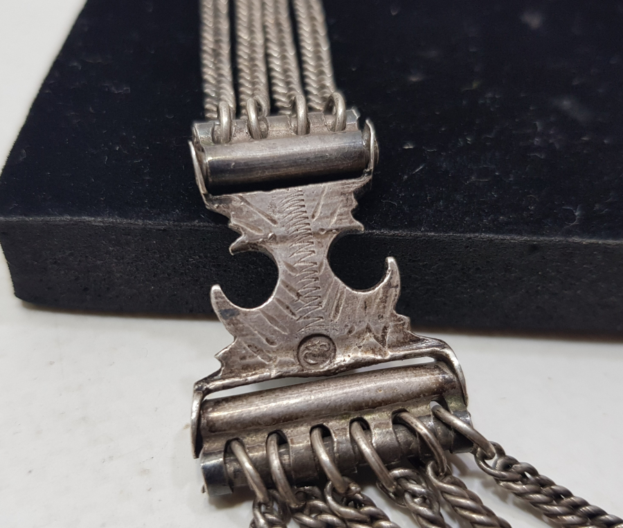 OSMANLI DÖNEMİ TUĞRALI NADİR BOYDA PRİOR CEP SAATLERİ İÇİN ÖZEL YAPILMIŞ GÜMÜŞ KÖSTEK SALLAMASI