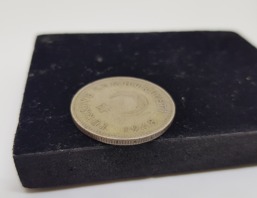 TÜRKİYE CUMHURİYETİ'NİN TEDAVÜLE VERİLMİŞ SON GÜMÜŞ PARASI 1948 TARİHLİ 1 LİRA