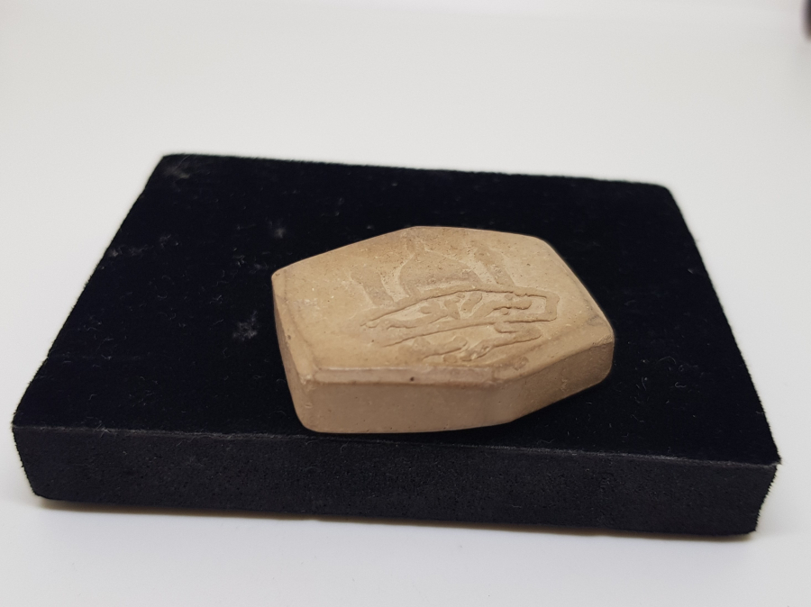 ÜZERİ CAMİLİ VE DUALI KERBELA TOPRAĞINDAN YAPILMIŞ ANTİKA SECDE TAŞI - NAMAZ TAŞI