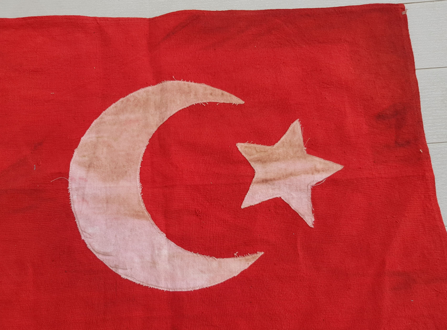 OSMANLI DÖNEMİ EL YAPIMI BAYRAK