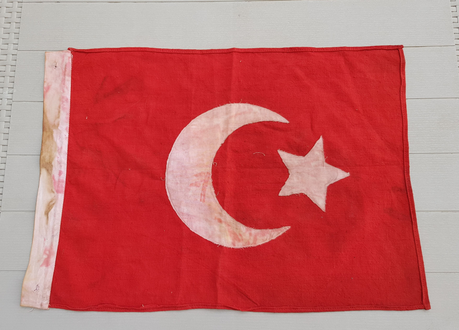 OSMANLI DÖNEMİ EL YAPIMI BAYRAK