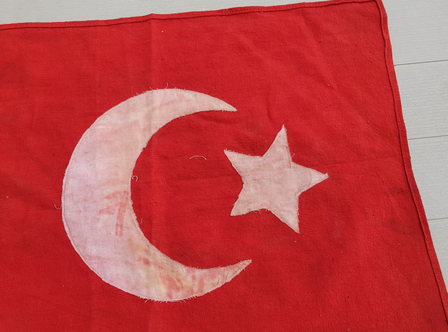 OSMANLI DÖNEMİ EL YAPIMI BAYRAK