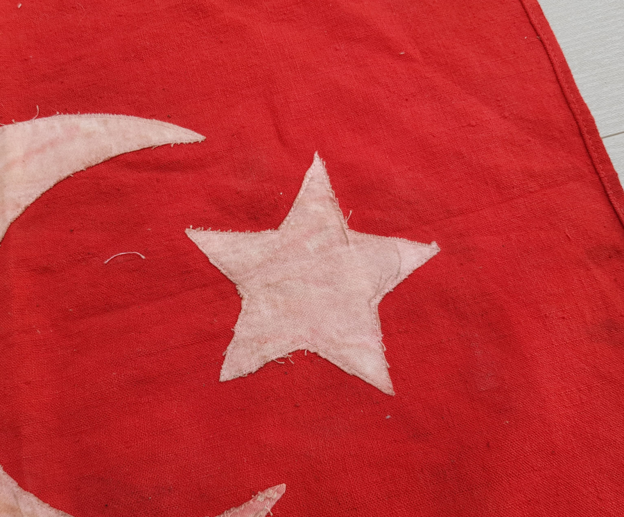OSMANLI DÖNEMİ EL YAPIMI BAYRAK
