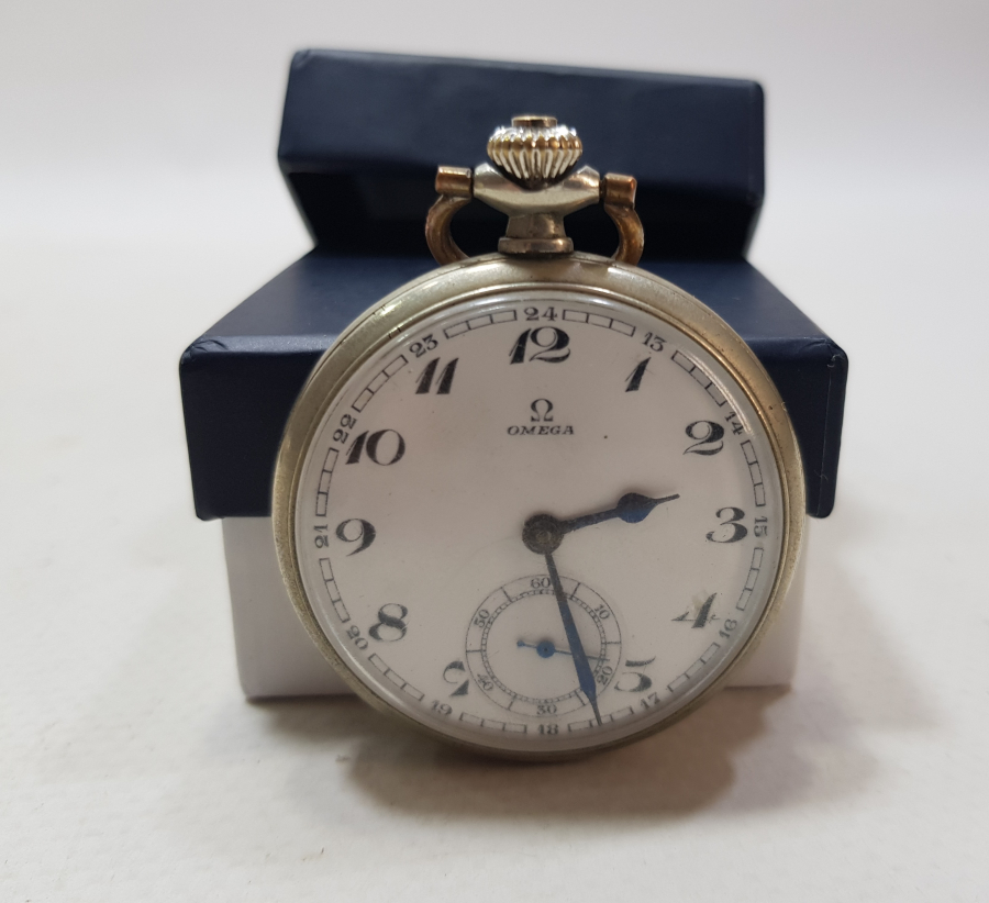 ANTİKA KURMALI OMEGA CEP SAATİ