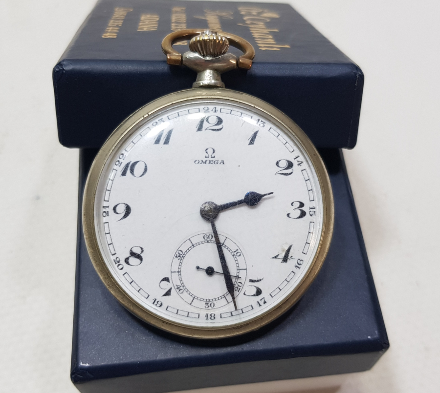 ANTİKA KURMALI OMEGA CEP SAATİ