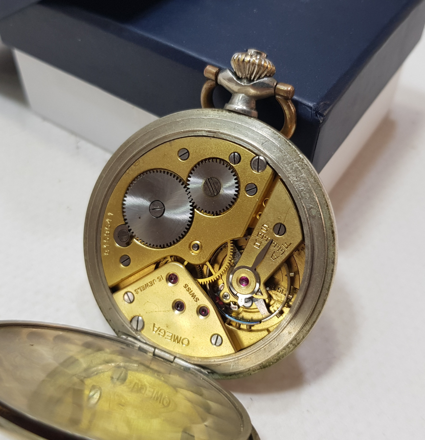 ANTİKA KURMALI OMEGA CEP SAATİ