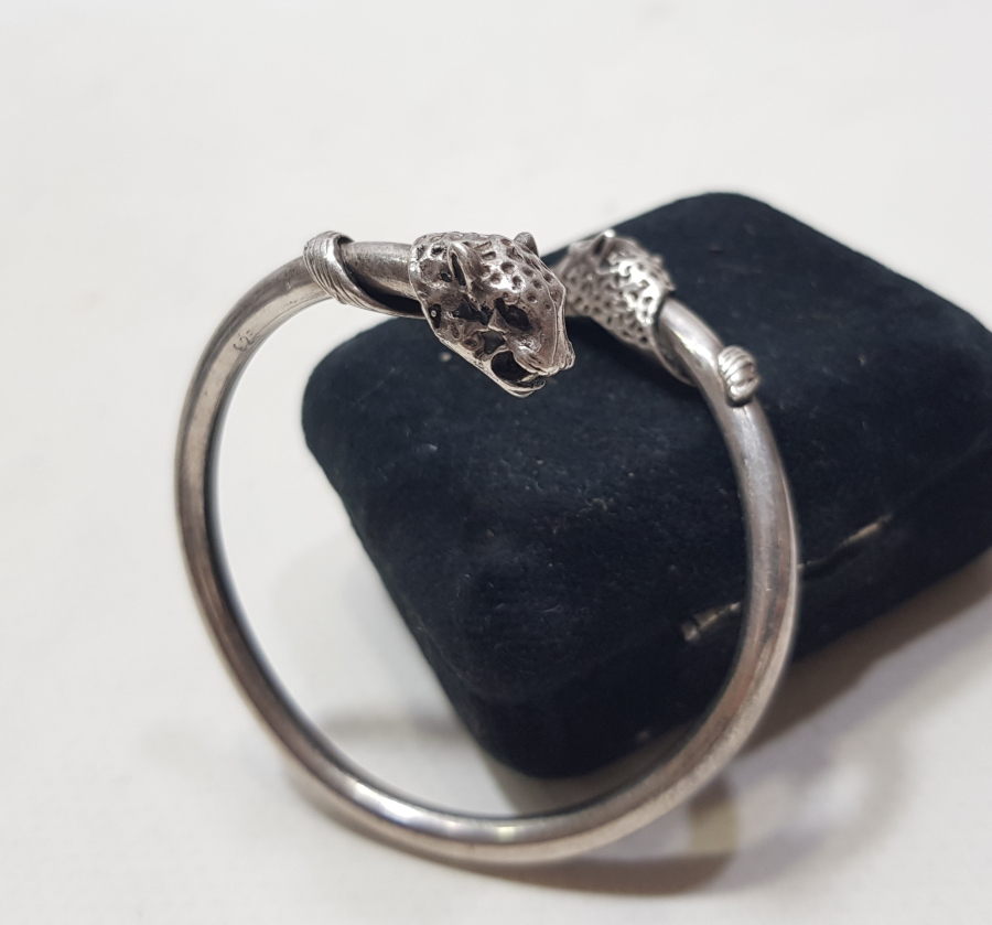 ASLAN BAŞLI ÖZEL YAPIM GÜMÜŞ BİLEKLİK