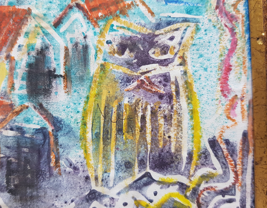 NİHAL GÜRES İMZALI SULU BOYA TABLO