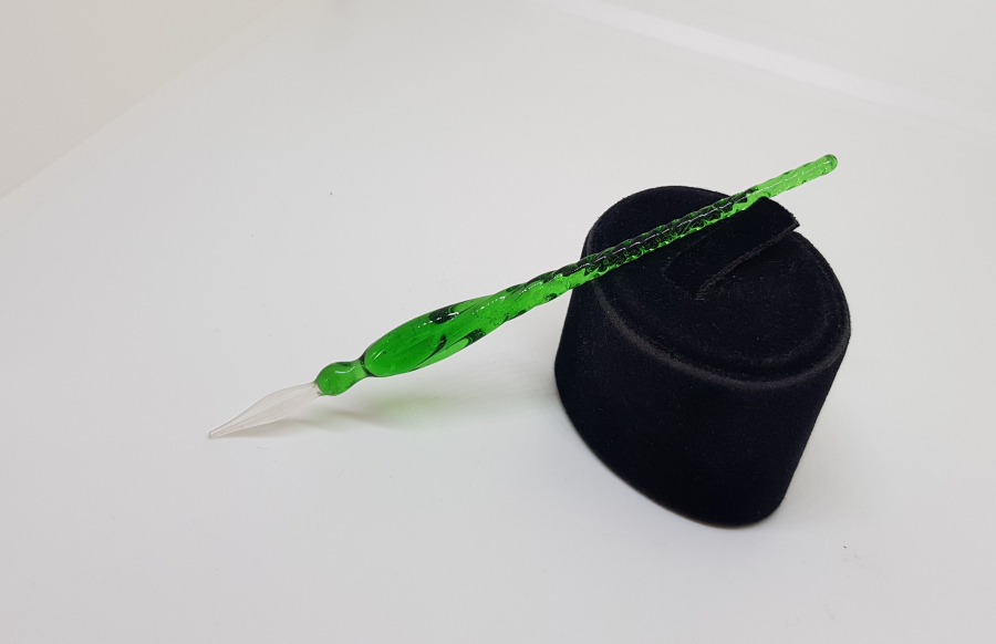 OSMANLI DÖNEMİ ÜFLEME CAMDAN MAMUL NADİR HATTAT DİVİTİ