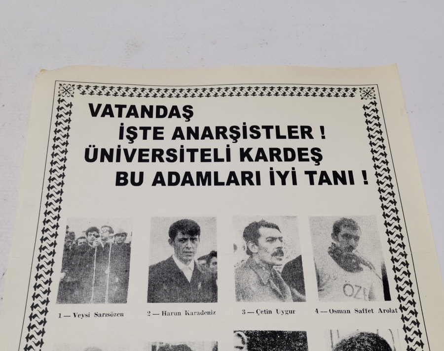 1970 LERDEN ÇOK NADİR SİYASİ AFİŞ