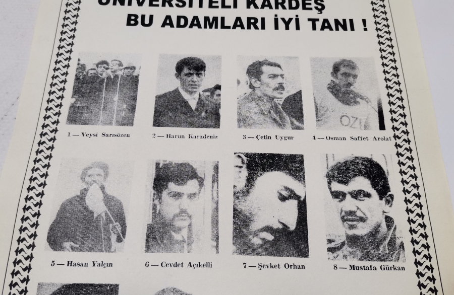 1970 LERDEN ÇOK NADİR SİYASİ AFİŞ