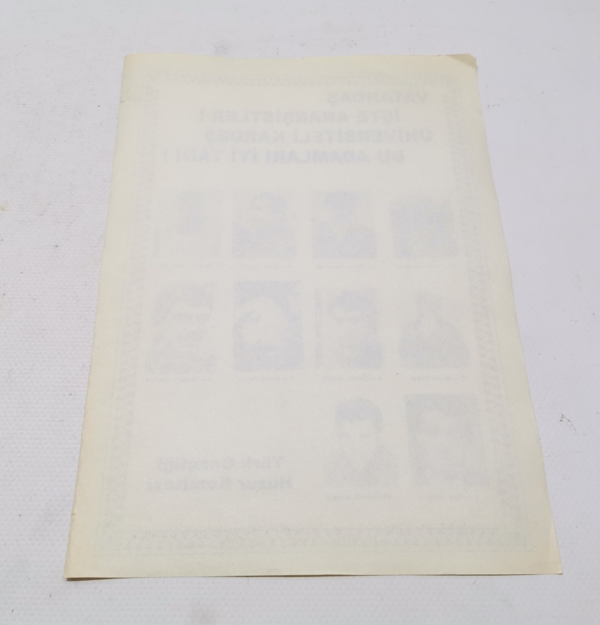 1970 LERDEN ÇOK NADİR SİYASİ AFİŞ