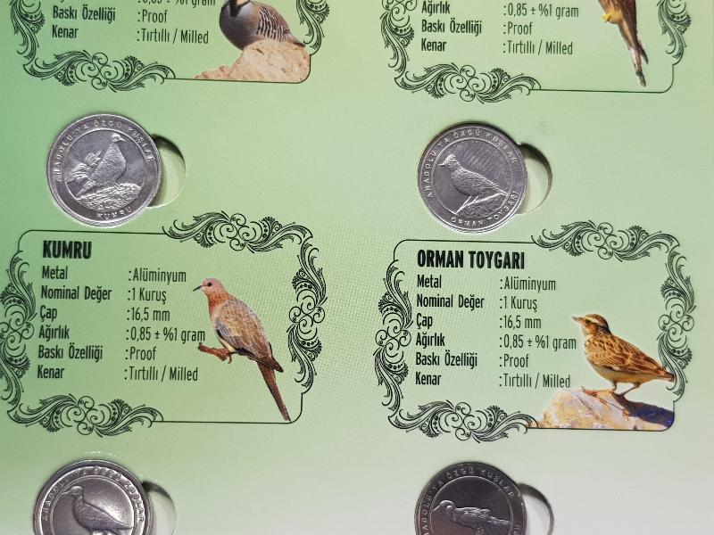 2020 ANADOLU'YA ÖZGÜ KUŞLAR HATIRA PARA SETİ