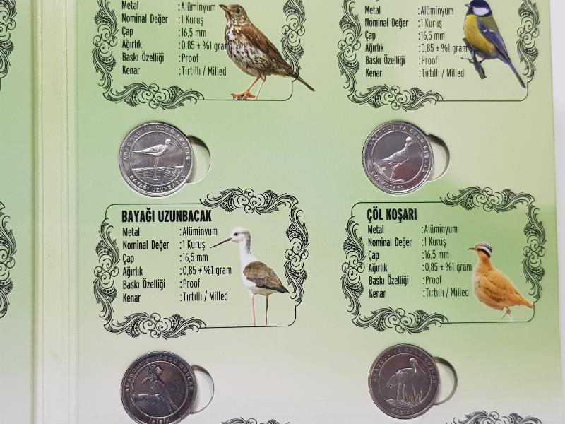 2020 ANADOLU'YA ÖZGÜ KUŞLAR HATIRA PARA SETİ