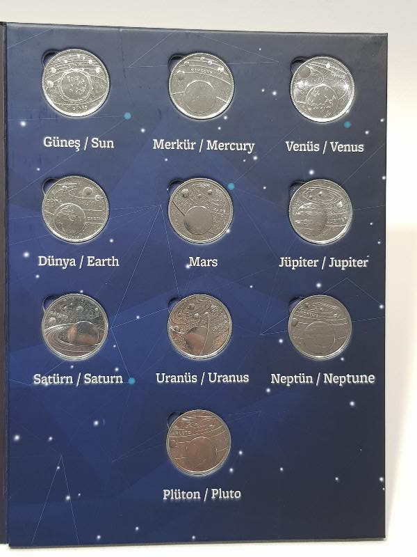 GÜNEŞ SİSTEMİ HATIRA PARA SETİ