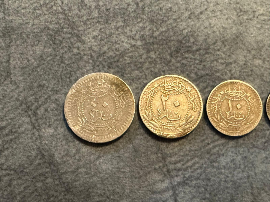 SULTAN MEHMET REŞAD DÖNEMİ TAM TAKIM NİKEL PARA LOTU