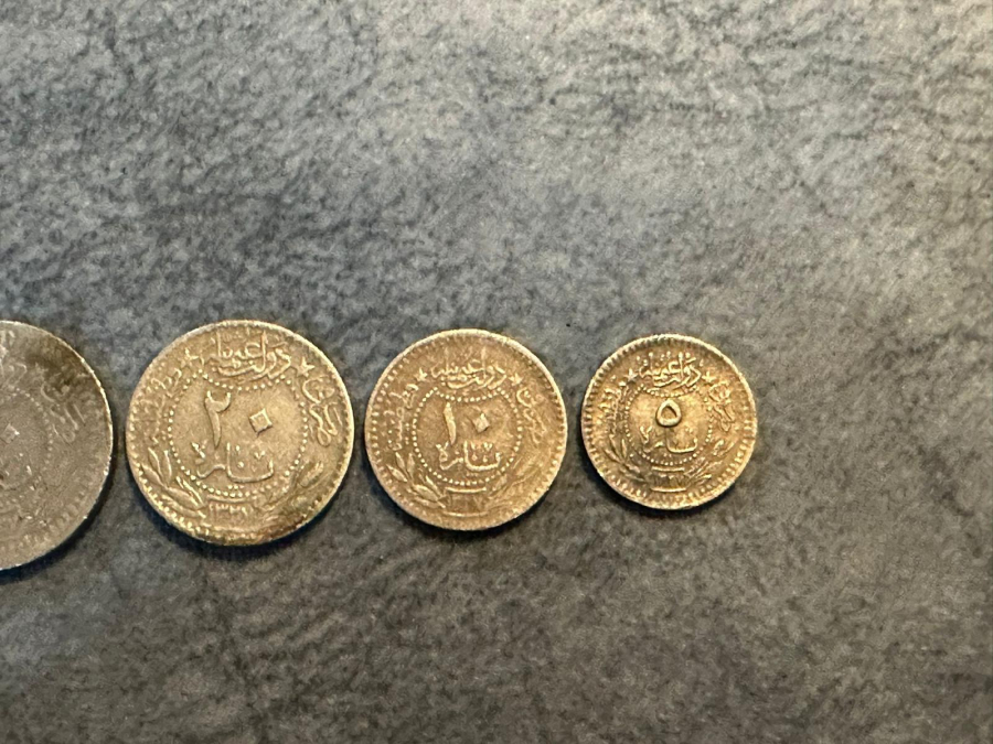 SULTAN MEHMET REŞAD DÖNEMİ TAM TAKIM NİKEL PARA LOTU