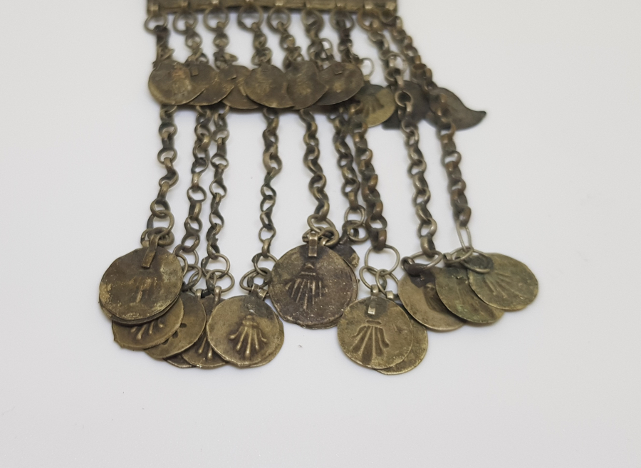 OSMANLI DÖNEMİ KAZ AYAĞI DAMGALI FES SÜSÜ