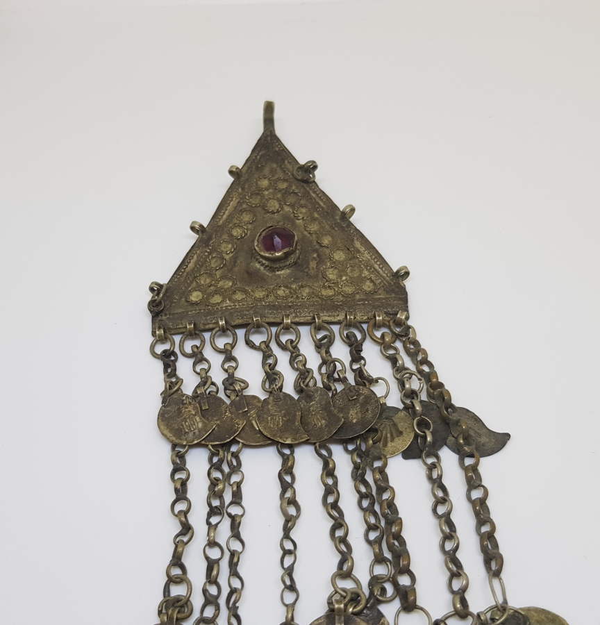 OSMANLI DÖNEMİ KAZ AYAĞI DAMGALI FES SÜSÜ