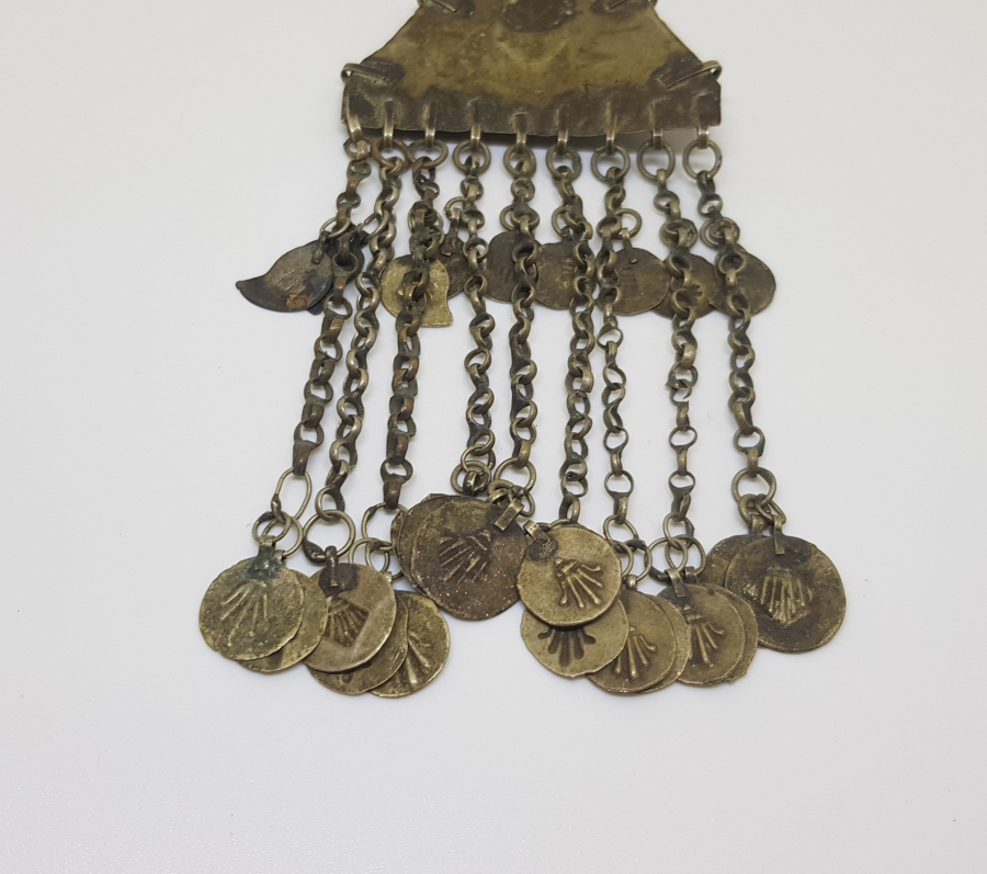 OSMANLI DÖNEMİ KAZ AYAĞI DAMGALI FES SÜSÜ