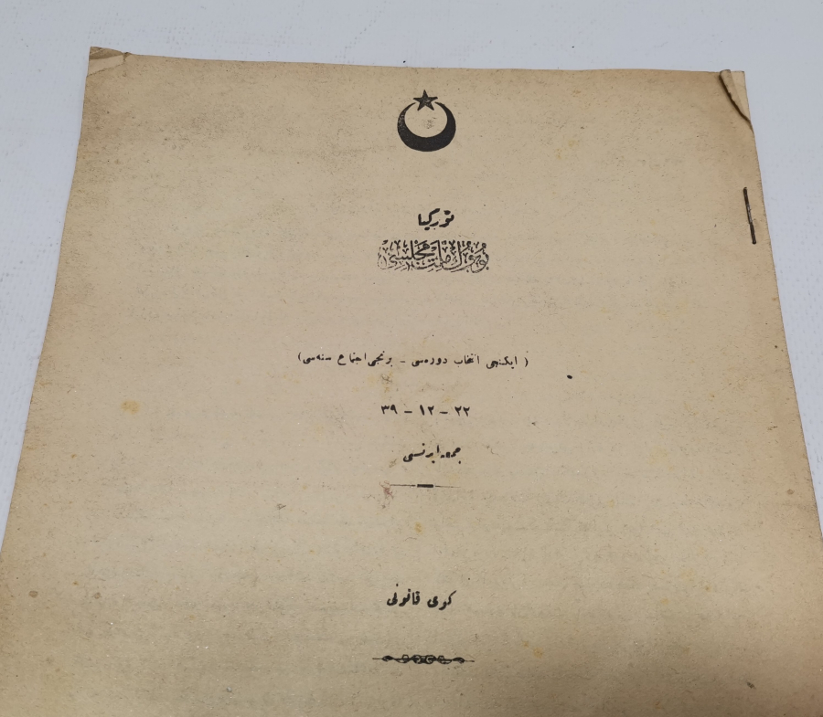 1923 YILI ÇOK NADİR İLK MECLİS TUTANAKLARI