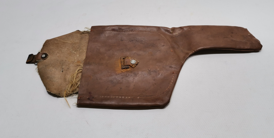 DERİDEN MAMUL ÇOK NADİR OSMANLI C9 MAUSER SUBAY TABANCA KILIFI