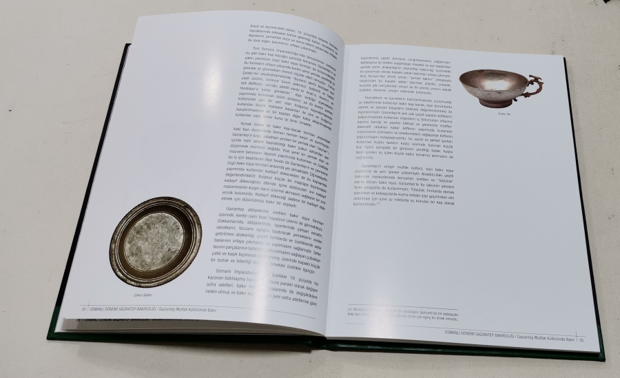 OSMANLI DÖNEMİ GAZİANTEP BAKIRCILIĞIYLA İLGİLİ KUŞE KAĞIT PRESTİJ KİTAP