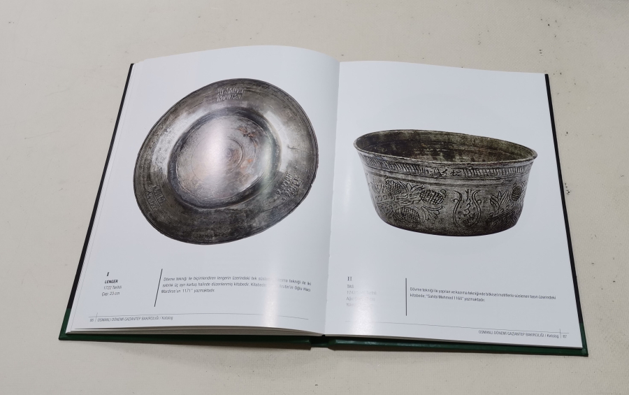 OSMANLI DÖNEMİ GAZİANTEP BAKIRCILIĞIYLA İLGİLİ KUŞE KAĞIT PRESTİJ KİTAP