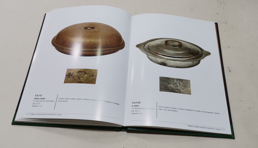 OSMANLI DÖNEMİ GAZİANTEP BAKIRCILIĞIYLA İLGİLİ KUŞE KAĞIT PRESTİJ KİTAP