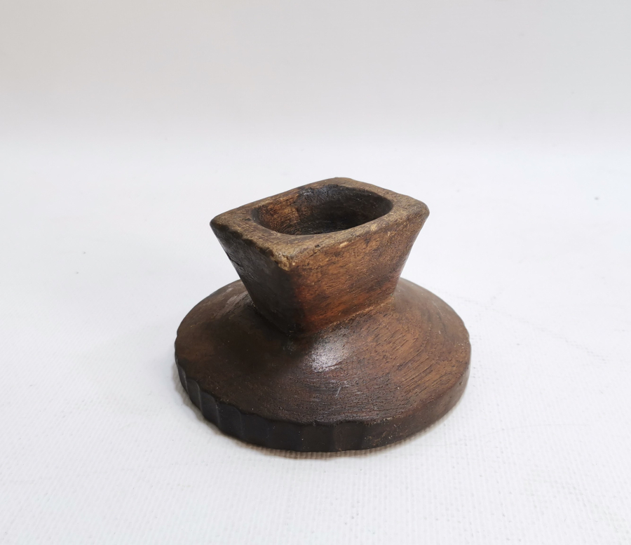 OSMANLI DÖNEMİ TEKKE İŞİ EL OYMA AHŞAP MACUN HAVANI