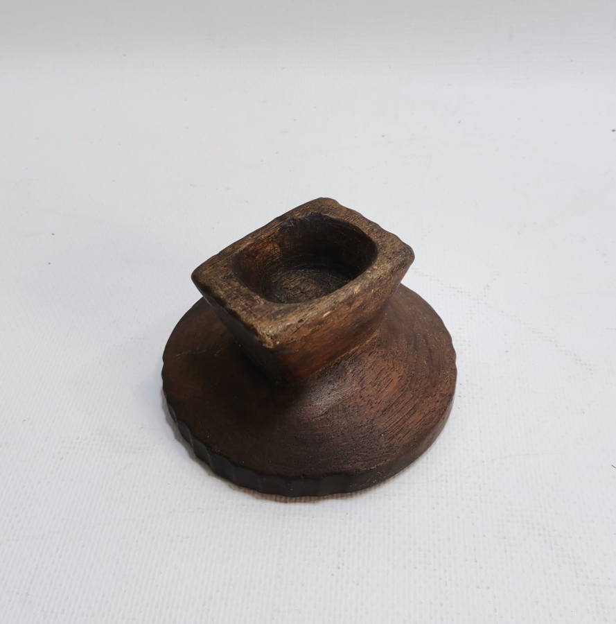 OSMANLI DÖNEMİ TEKKE İŞİ EL OYMA AHŞAP MACUN HAVANI