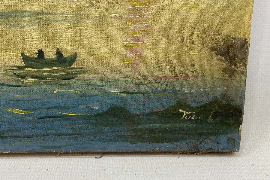 SANATÇI İMZALI TUVAL ÜZERİ YAĞLI BOYA KIZ KULESİ TABLOSU