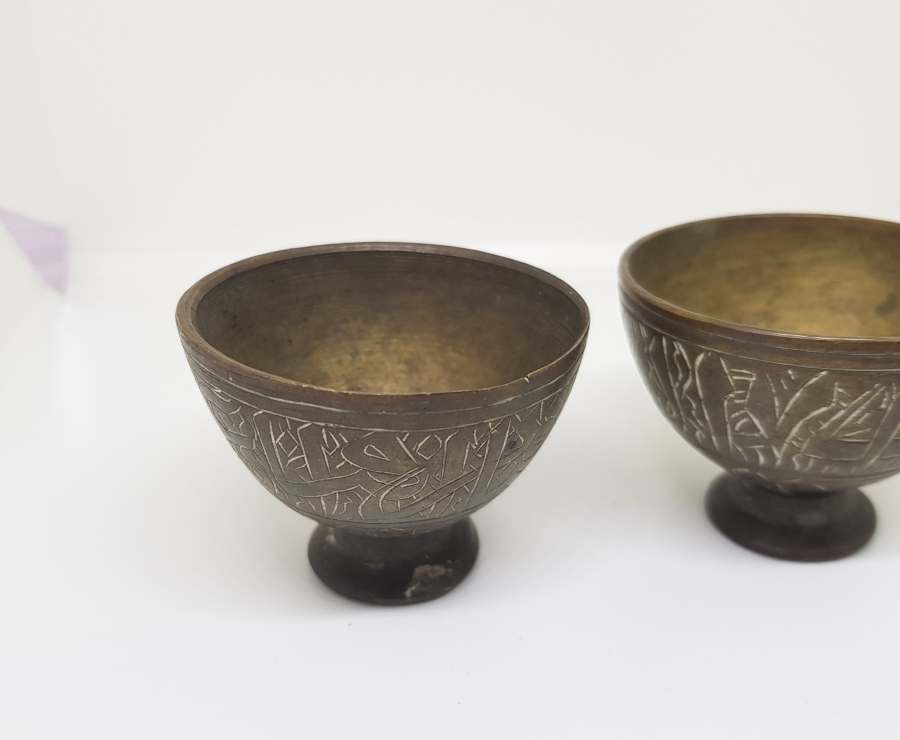 ÜZERİ AYETLERLE DEKORLU OSMANLI DÖNEMİ SÜLEYMANİYE İŞİ ÇİFT FİNCAN ZARFI