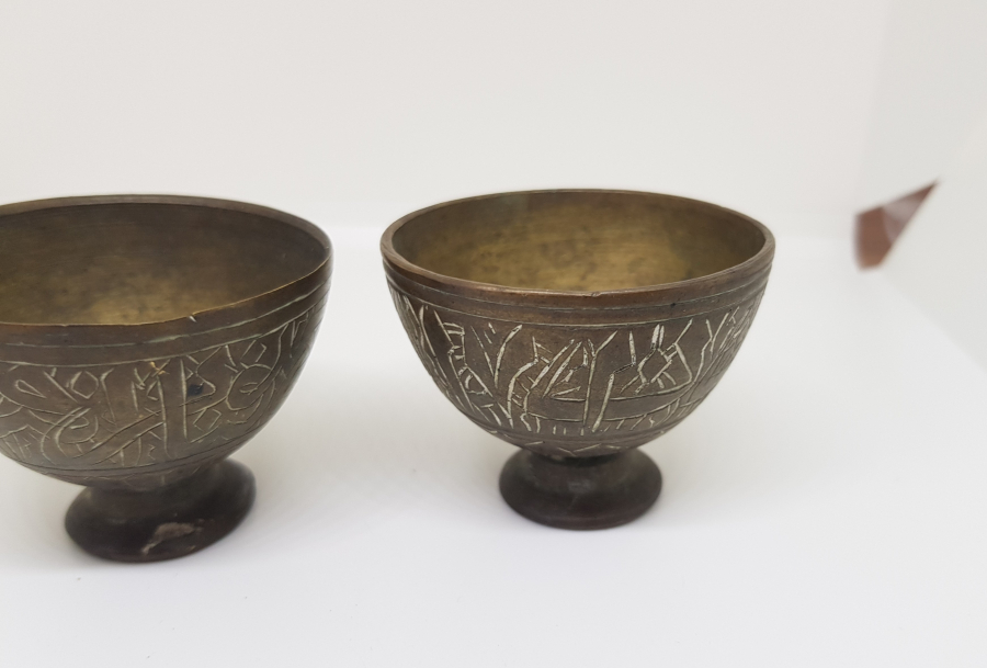 ÜZERİ AYETLERLE DEKORLU OSMANLI DÖNEMİ SÜLEYMANİYE İŞİ ÇİFT FİNCAN ZARFI