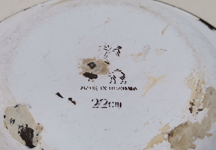 ÜZERİ DEVE FİGÜRLÜ OSMANLI DÖNEMİ EMAYE TABAK