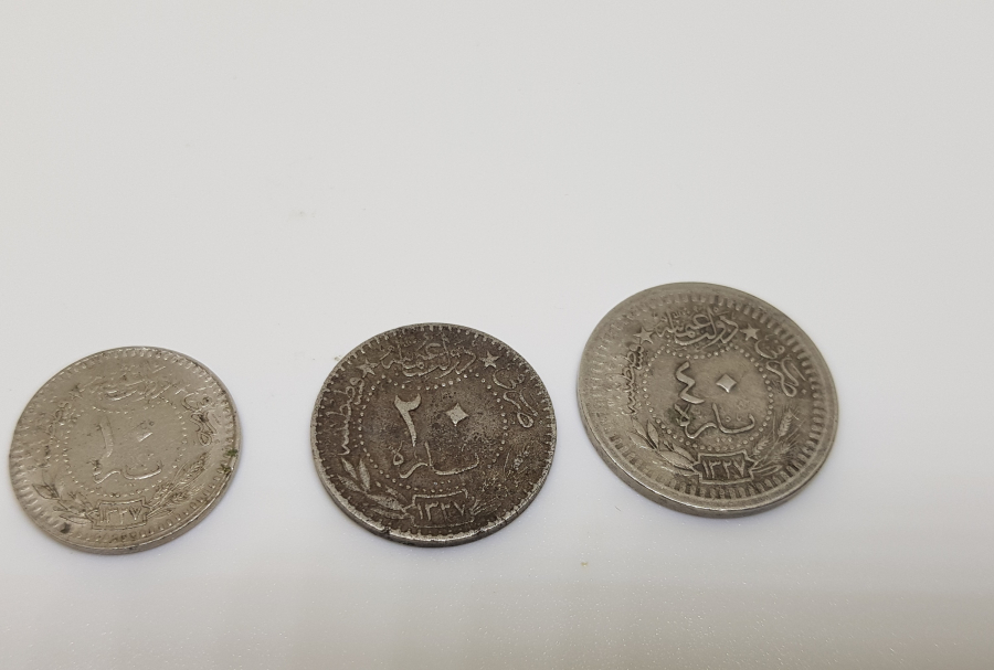 MEHMET REŞAT HAN DÖNEMİ KOLEKSİYONLUK 5-10-20-40 PARA LOTU