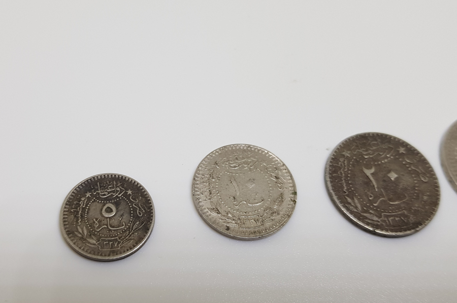 MEHMET REŞAT HAN DÖNEMİ KOLEKSİYONLUK 5-10-20-40 PARA LOTU