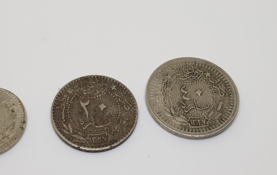 MEHMET REŞAT HAN DÖNEMİ KOLEKSİYONLUK 5-10-20-40 PARA LOTU