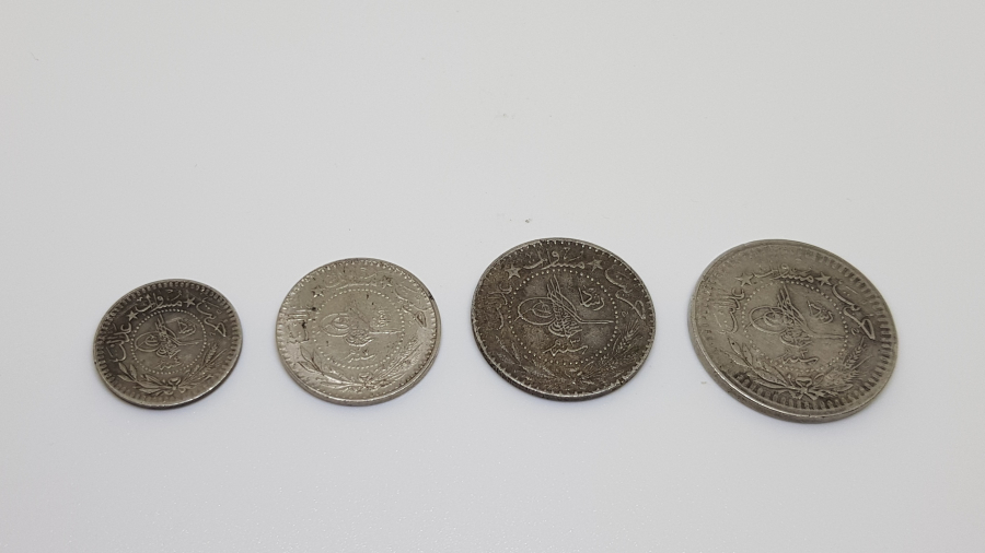 MEHMET REŞAT HAN DÖNEMİ KOLEKSİYONLUK 5-10-20-40 PARA LOTU