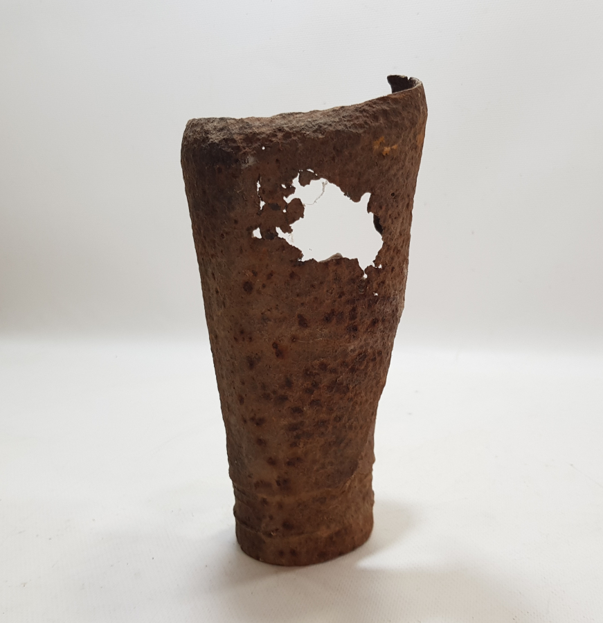 1. DÜNYA SAVAŞI DÖNEMİ PATLAMIŞ OSMANLI TOP MERMİSİ KOVANI