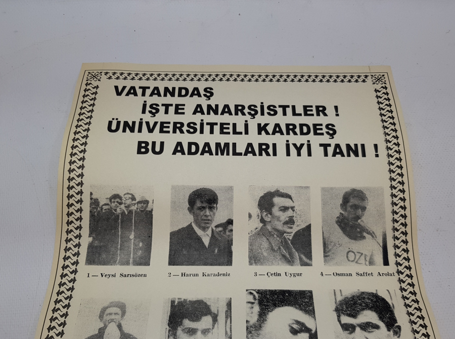 1970 LERDEN ÇOK NADİR BÜYÜK BOY SİYASİ AFİŞ