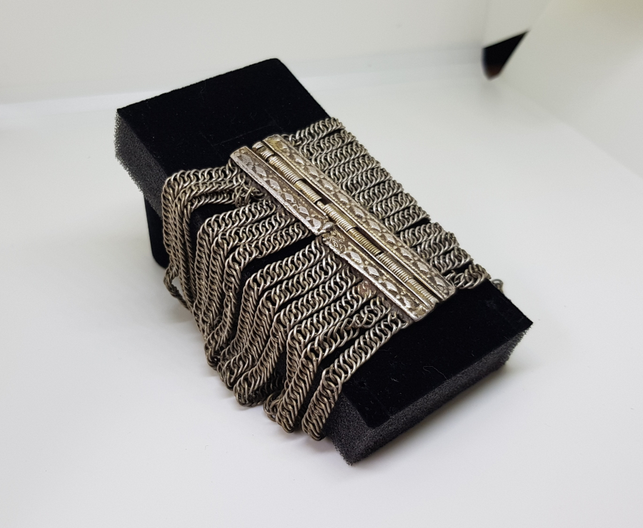 2. MAHMUT DÖNEMİ ÇOK NADİR BÜYÜK BOY GÜMÜŞ BİLEKLİK - BİLEZİK