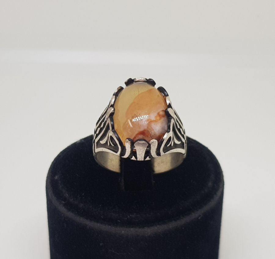 BAL AKİKLİ GÜMÜŞ YÜZÜK