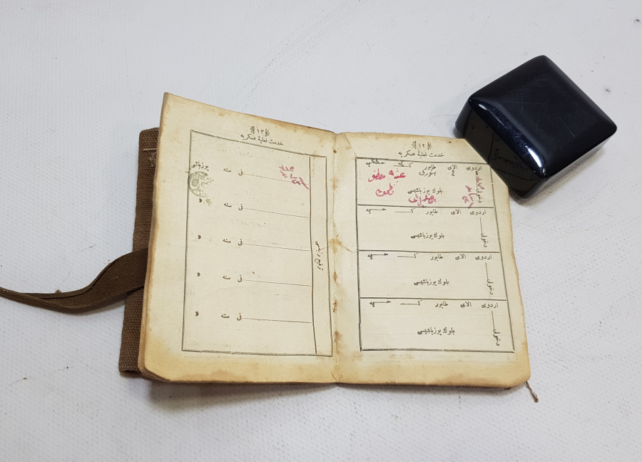 ORİJİNAL BAĞI VE KAMUFLAJIYLA ÇOK NADİR OSMANLI SUBAY MAAŞ CÜZDANI