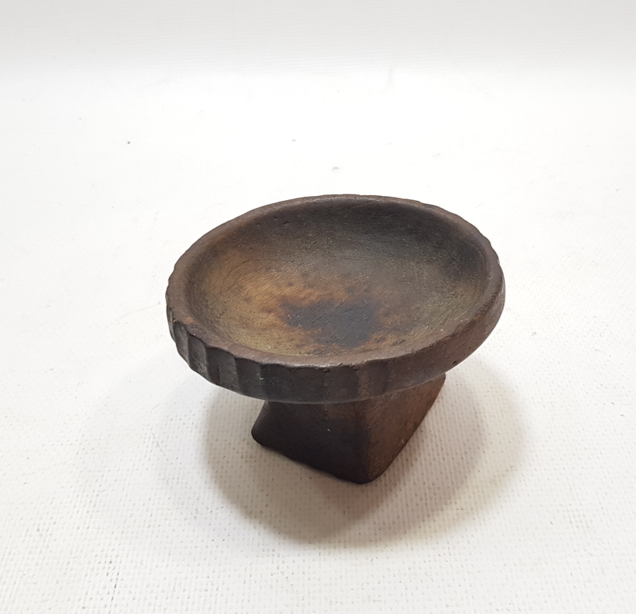 OSMANLI DÖNEMİ TEKKE İŞİ EL OYMA AHŞAP MACUN HAVANI